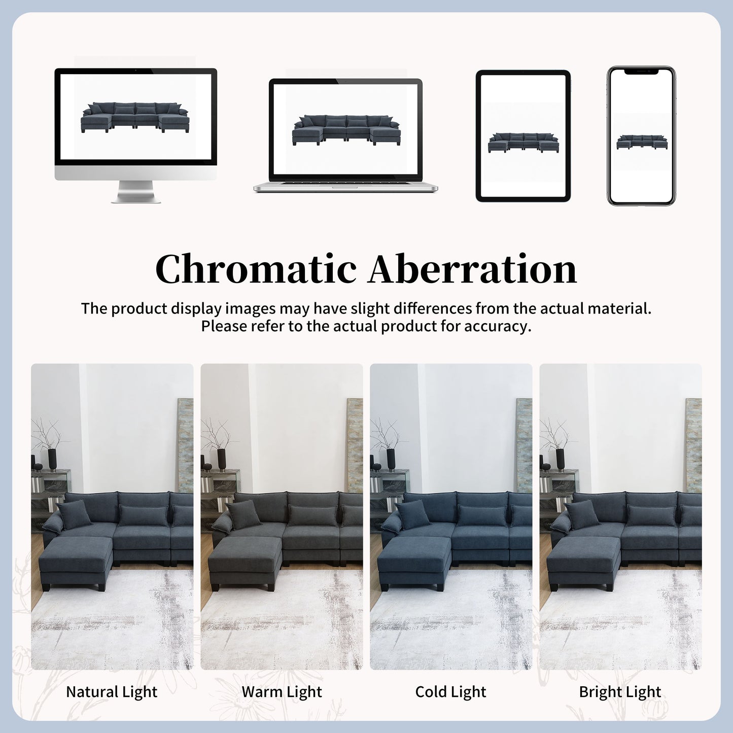 Wide Seat Modular Sectional Bed Sleeper Couch Set With Armrest Pillow 6 Seat, Free Combination Sofa With Ottomans Oversized - Gray