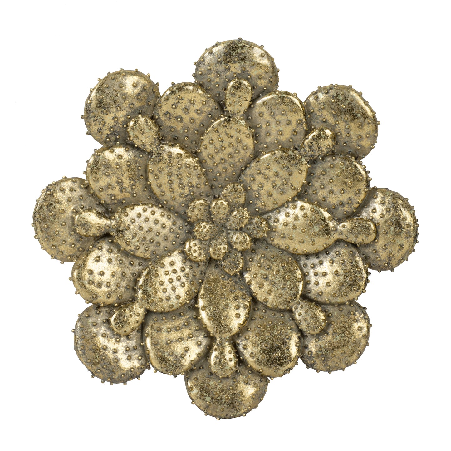 Succulent Wall Plaque Resin (Set of 2) - Gold
