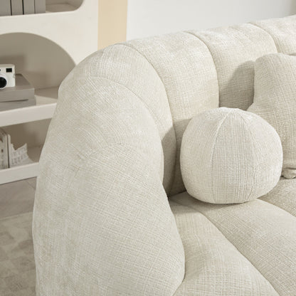 High Back Bean Bag Sofa Couch For Adults And Kids, Comfortable Lounger, Indoor & Outdoor Use - White
