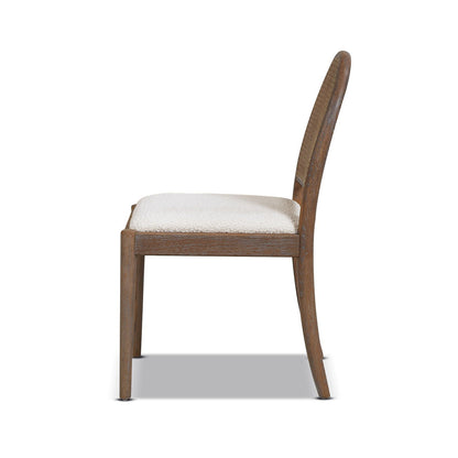 Panama - Curved Cane Side Dining Chair (Set of 2) - Ivory White