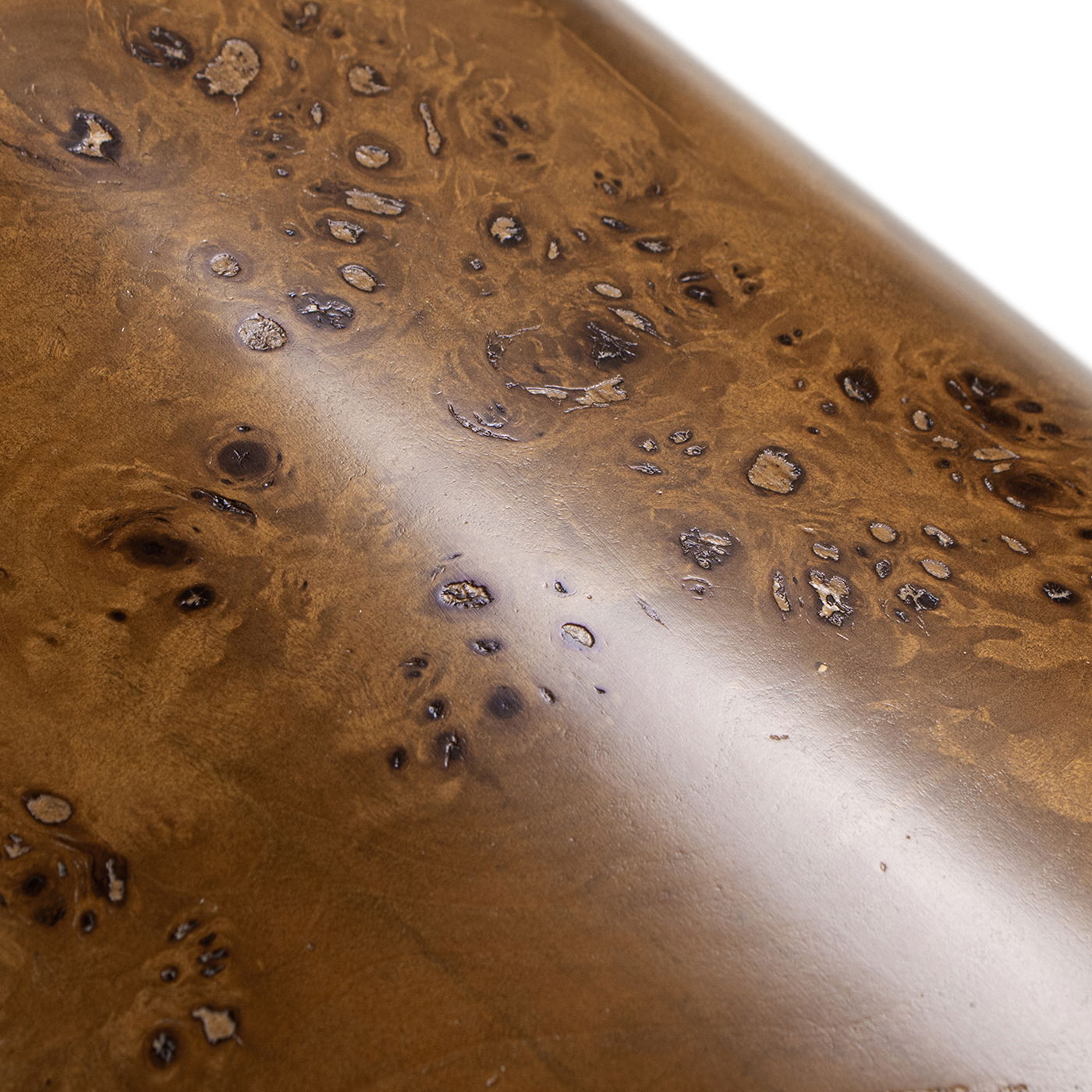 Nebula - Accent Pillar Side Table - Medium Brown