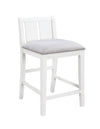 Graham-Upholstered Seat Counter Height Chair (Set of 2) - White