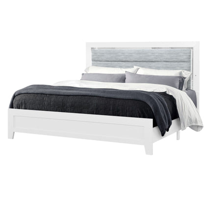Omoda - Queen Bed With LED - White