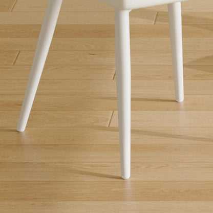 Style Minimalist Dining Chairs With 4 White Sponge Seats And Metal Legs, With 1 Chair Serving Multiple Purposes - Milky White
