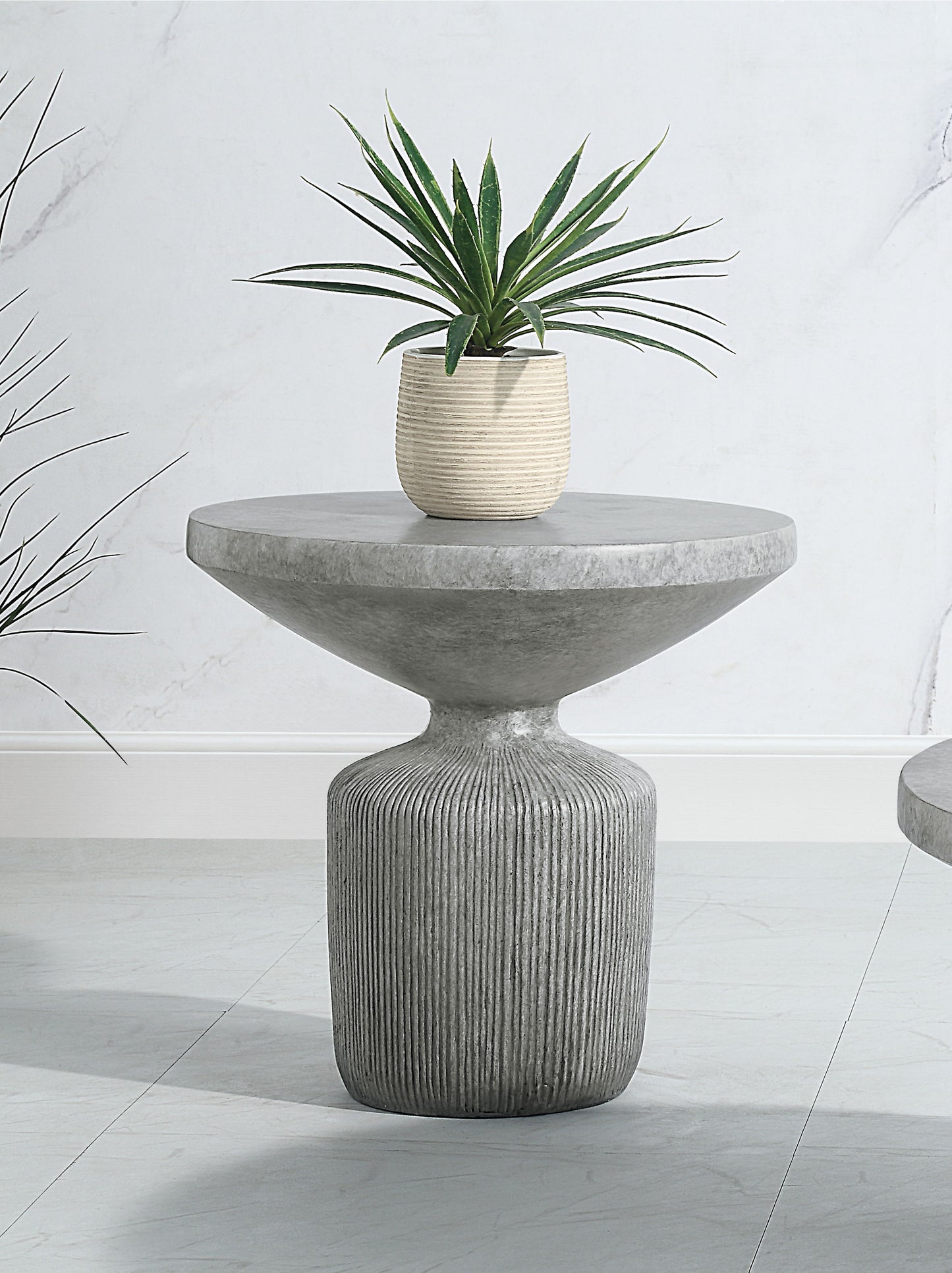Laddie - Weathered End Table - Gray