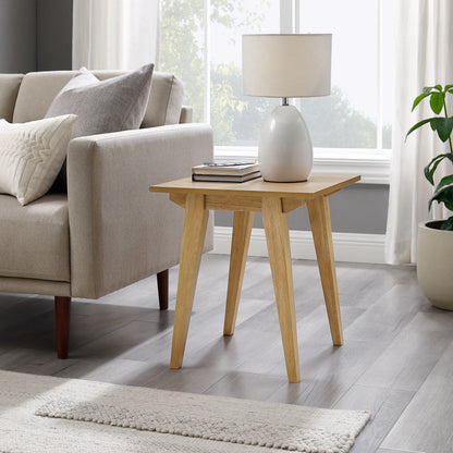 Japandi - Minimal Solid Wood Side Table - English Oak