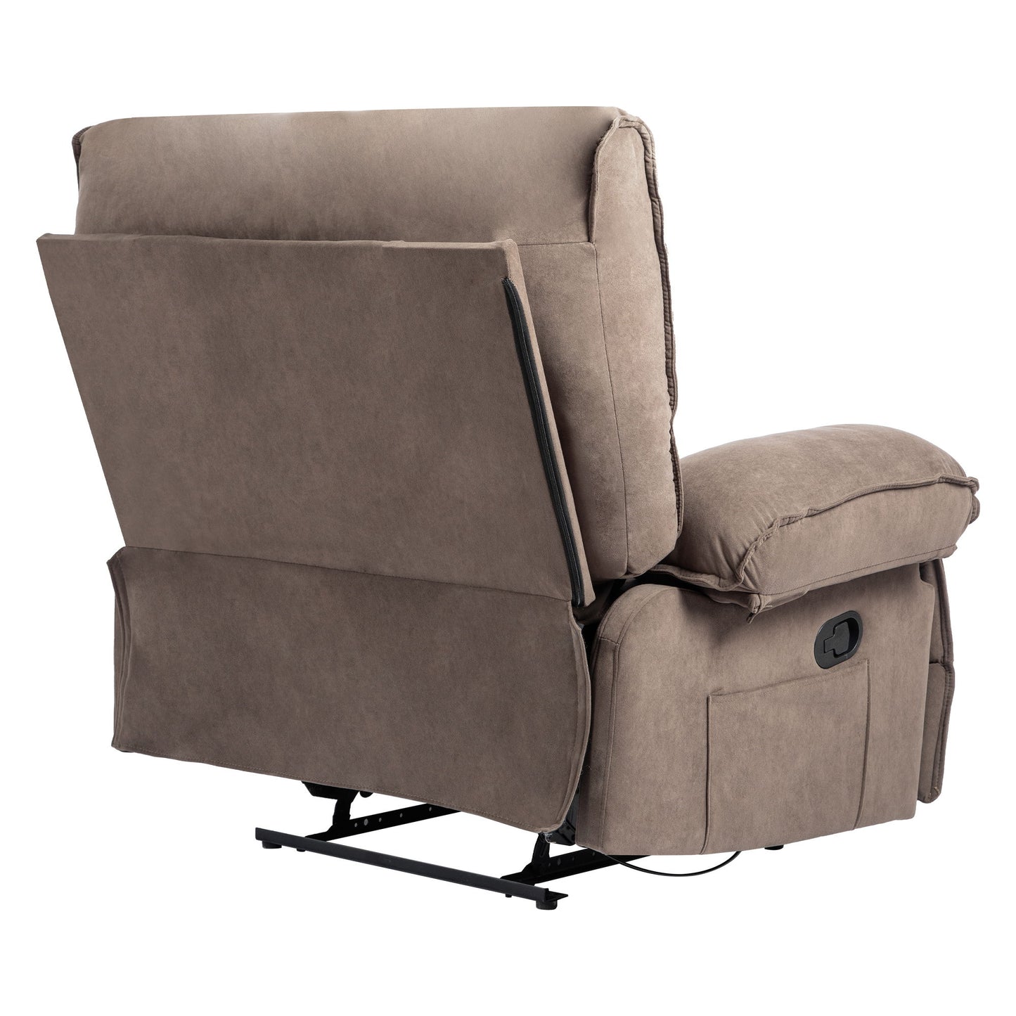 Oversized Manual Recliner Chair Sofa For Living Room - Brown