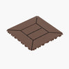 New Style Patio Deck Tiles, Diy Module Interlocking Decking Tiles Floor Tile Outdoor And Indoor, Easy And Quick Installation Court Tiles For Porch Poolside Balcony Backyard 44 Pieces - Red Brown