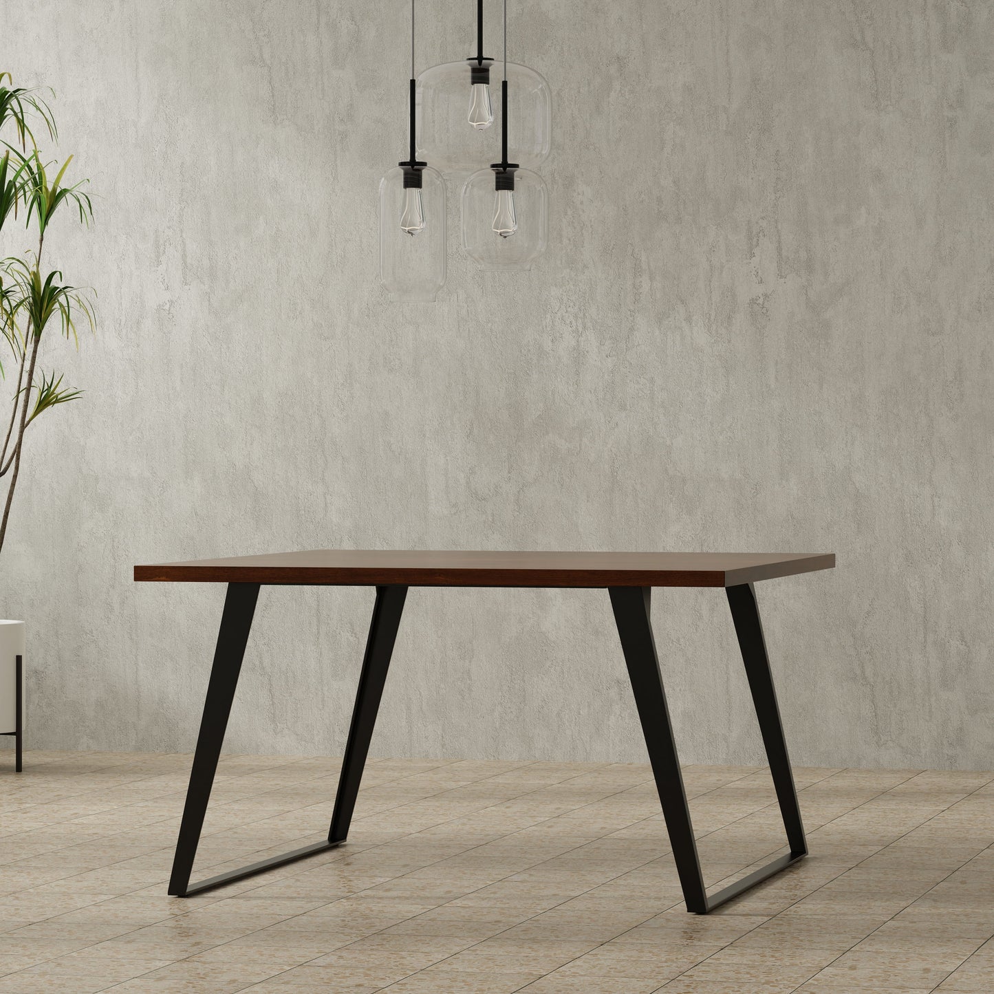 Lowry - Square Dining Table - Brown - Wood
