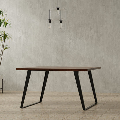 Lowry - Square Dining Table - Brown - Wood