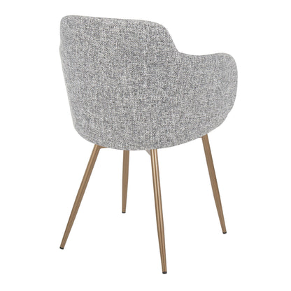 Boyne - Contemporary Chair (Set of 2) - Antique Copper / Dark Gray