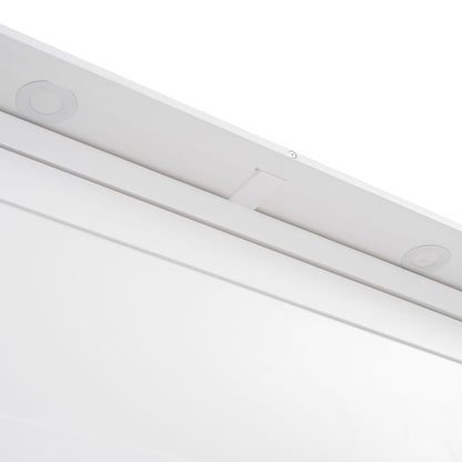 Full Size Murphy Wall Bed With Shelves, Drawers And LED Lights - White