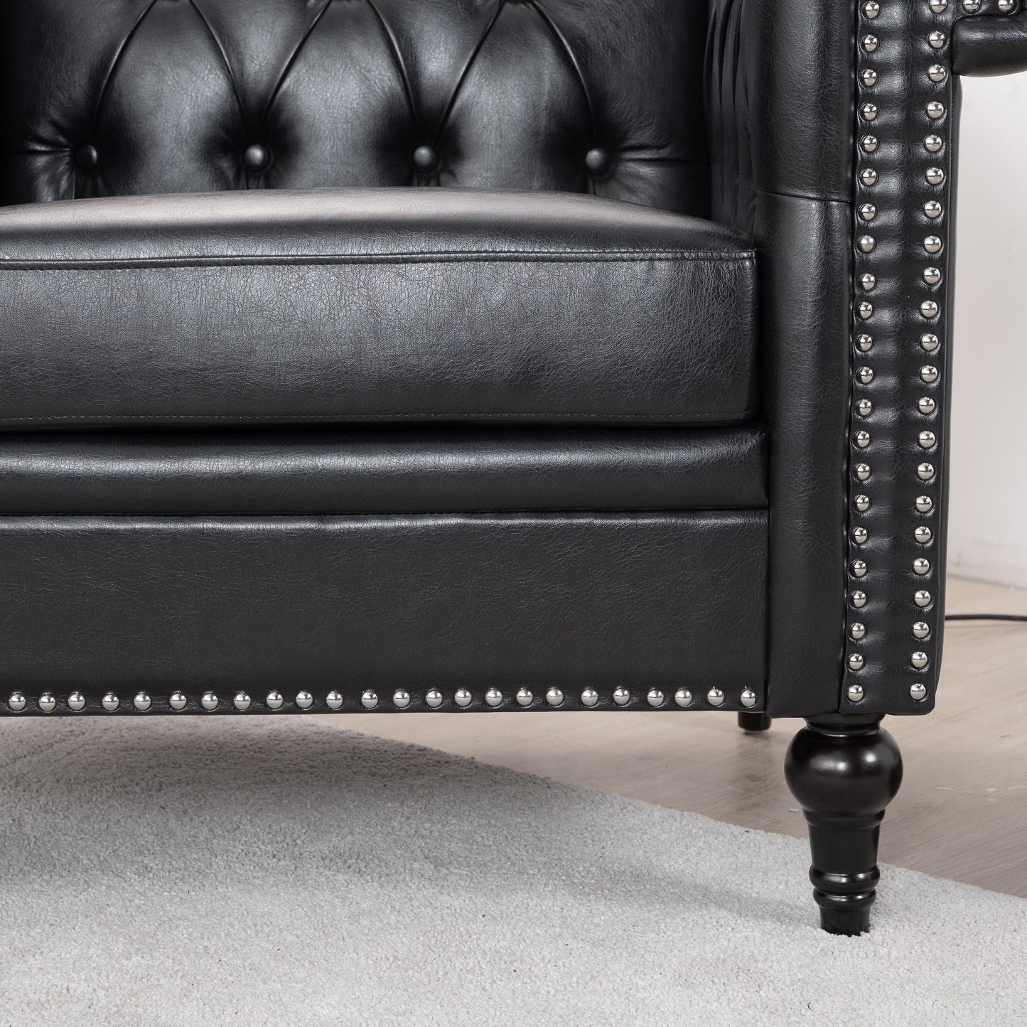 1 Seater Sofa - Black
