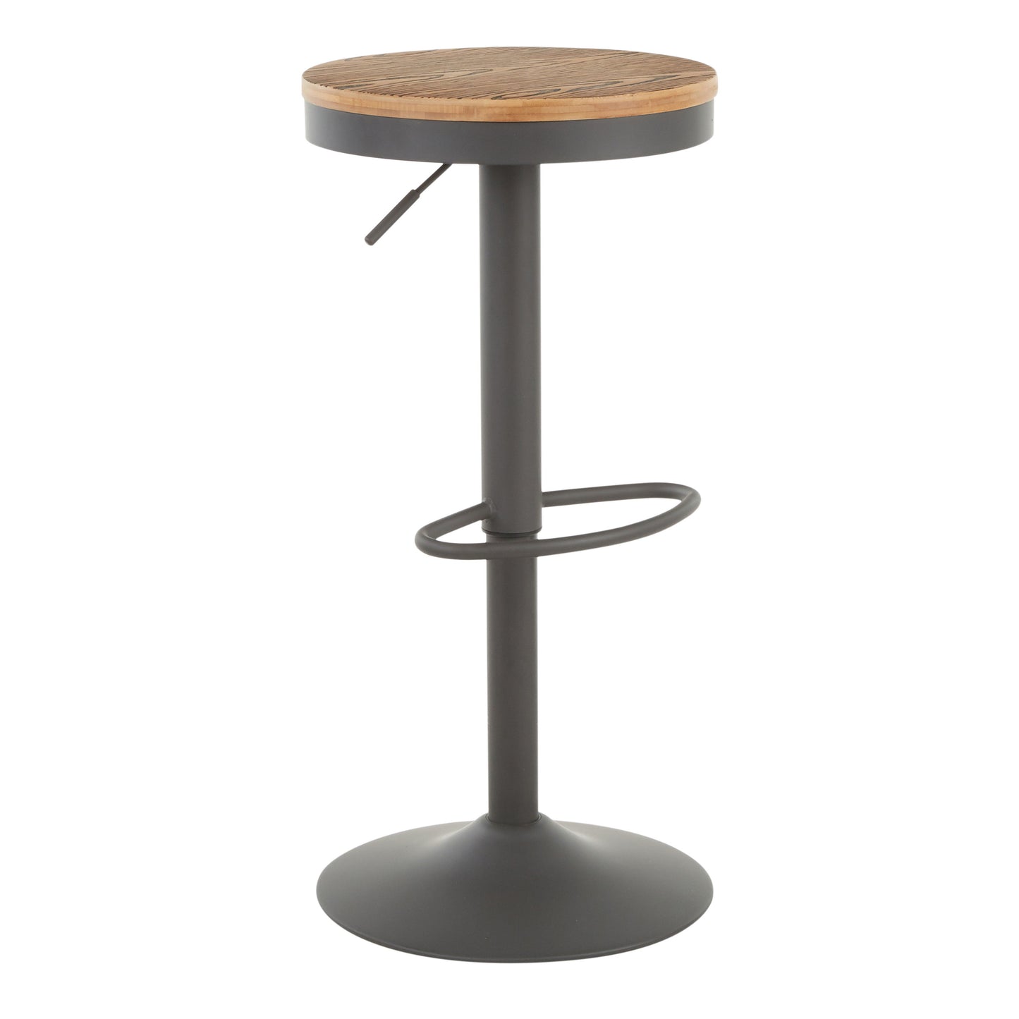 Dakota - Industrial Adjustable Barstool (Set of 2) - Gray