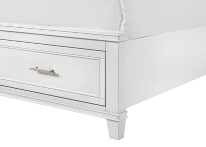 Queen X Storage Bed - White