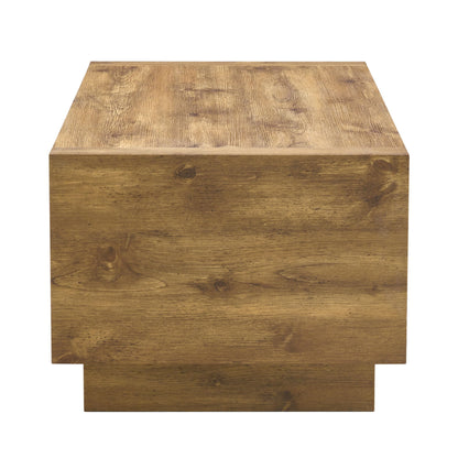 Modern Minimalist Rectangular Coffee Table Measuring Embodies The Simple Charm Of Mid Century Aesthetics, Adding A Touch Of Elegance To Your Living Room - Natural Wood