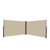 Retractable Side Awning Waterproof And UV Resistant Roll Up Privacy Screen For Balcony - Beige
