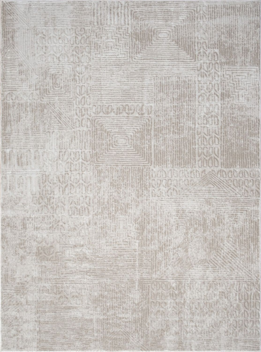 Elegance - 7'10" X 10'3" Area Rug Polyester - Ivory