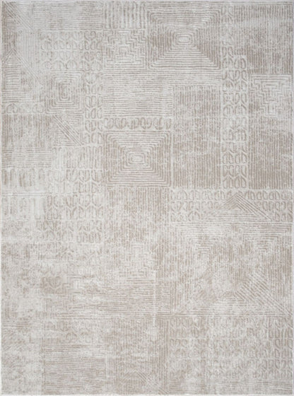 Elegance - 7'10" X 10'3" Area Rug Polyester - Ivory