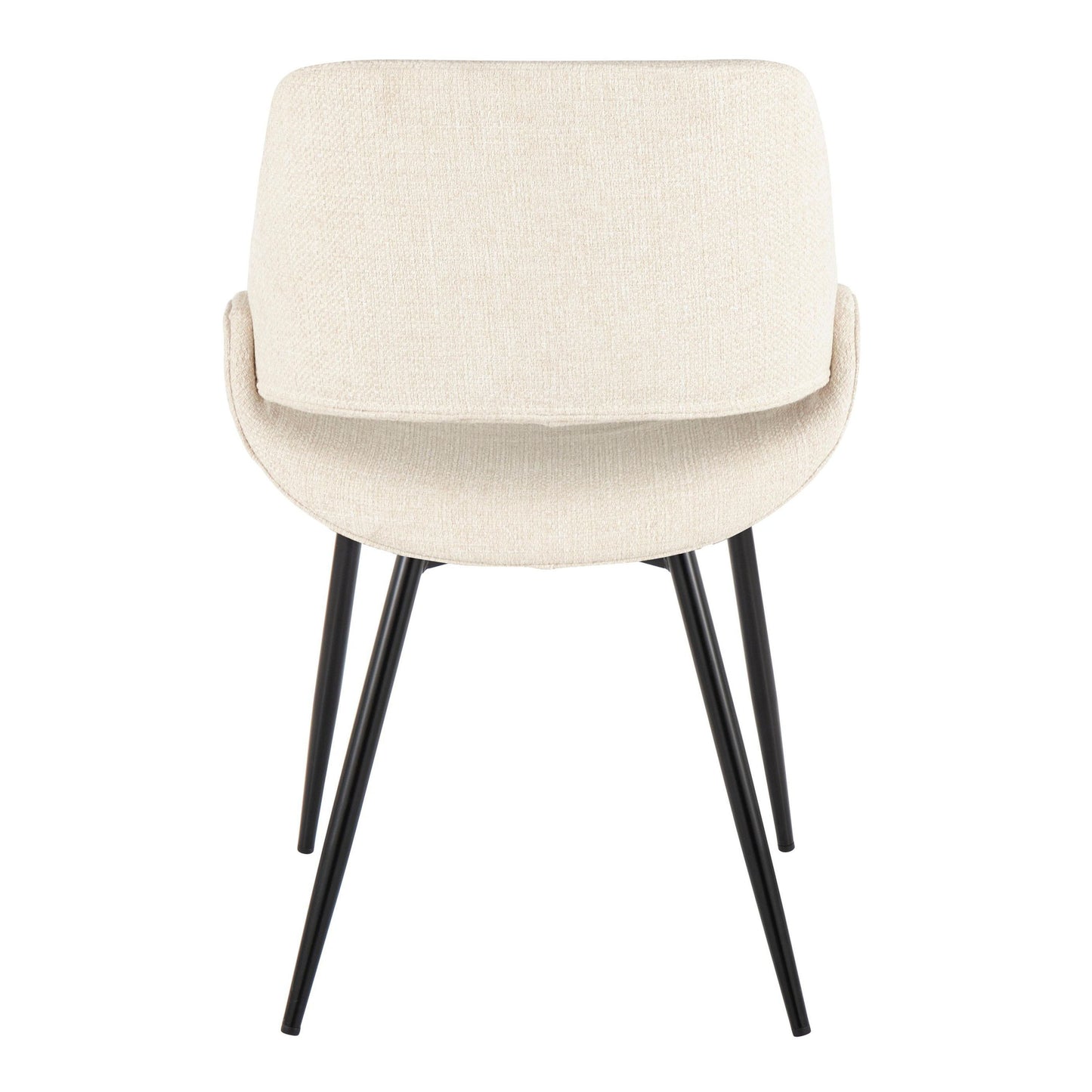 Fabrico - Mid-Century Modern Dining Chair (Set of 2) - Cream / Black