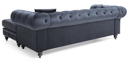 Nola - Sofa Chaise - Black