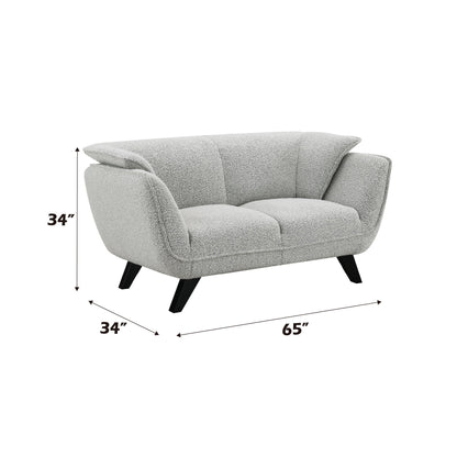Nayeli - Boucle Loveseat - Light Gray