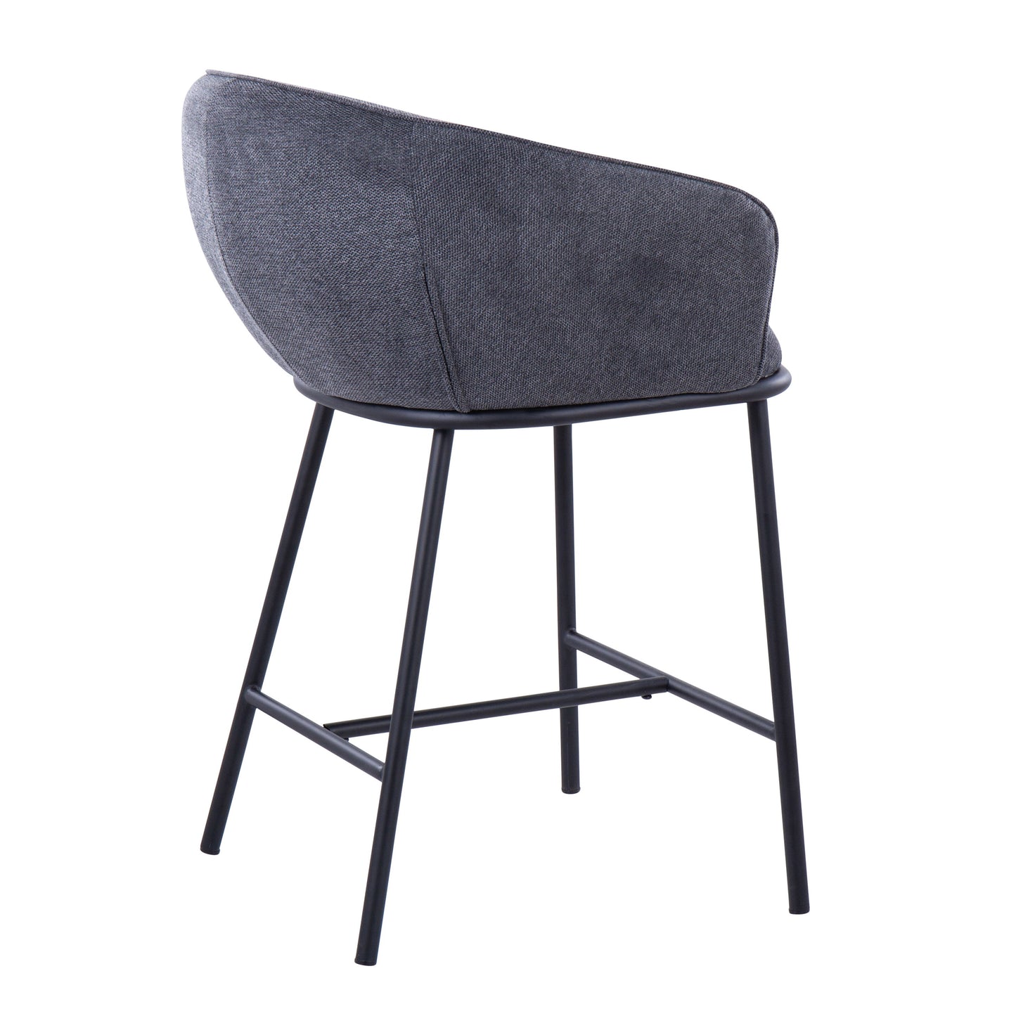 Ashland - Contemporary Counter Stool (Set of 2) - Black / Charcoal