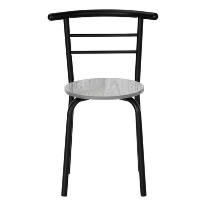 3 Pieces Dining Table Set, Small, Contemporary & Modern - Gray