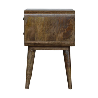 Curved Classic ed Nightstand - Gray Wash