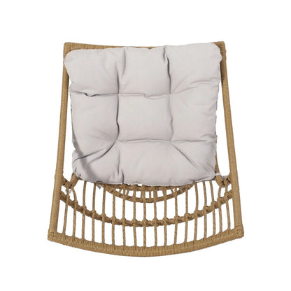 Elaine - Chair & Side Table - Light Brown