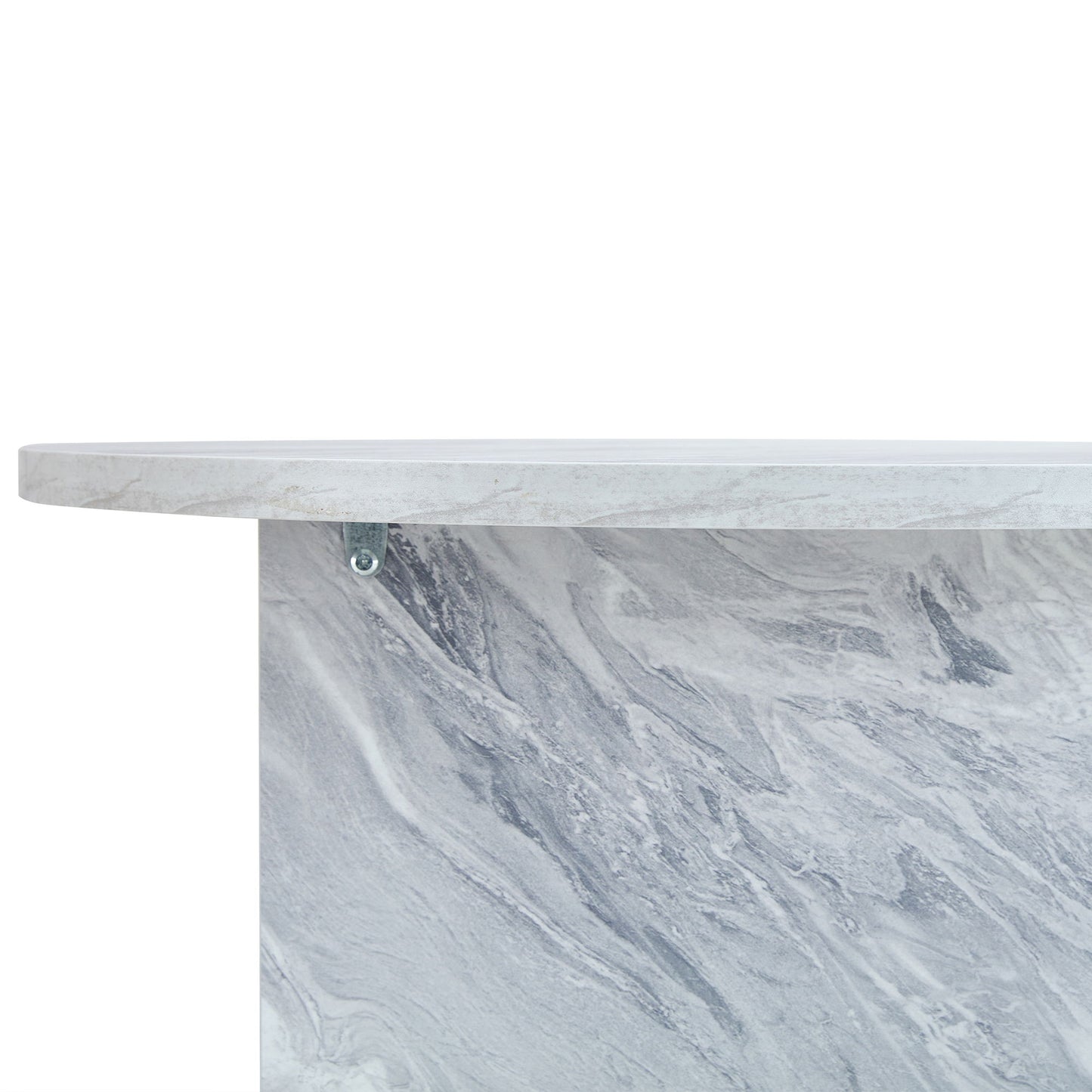A Multi Style Decor Friendly Round Coffee Table, Featuring Modern Minimalism And Nordic Flair - White