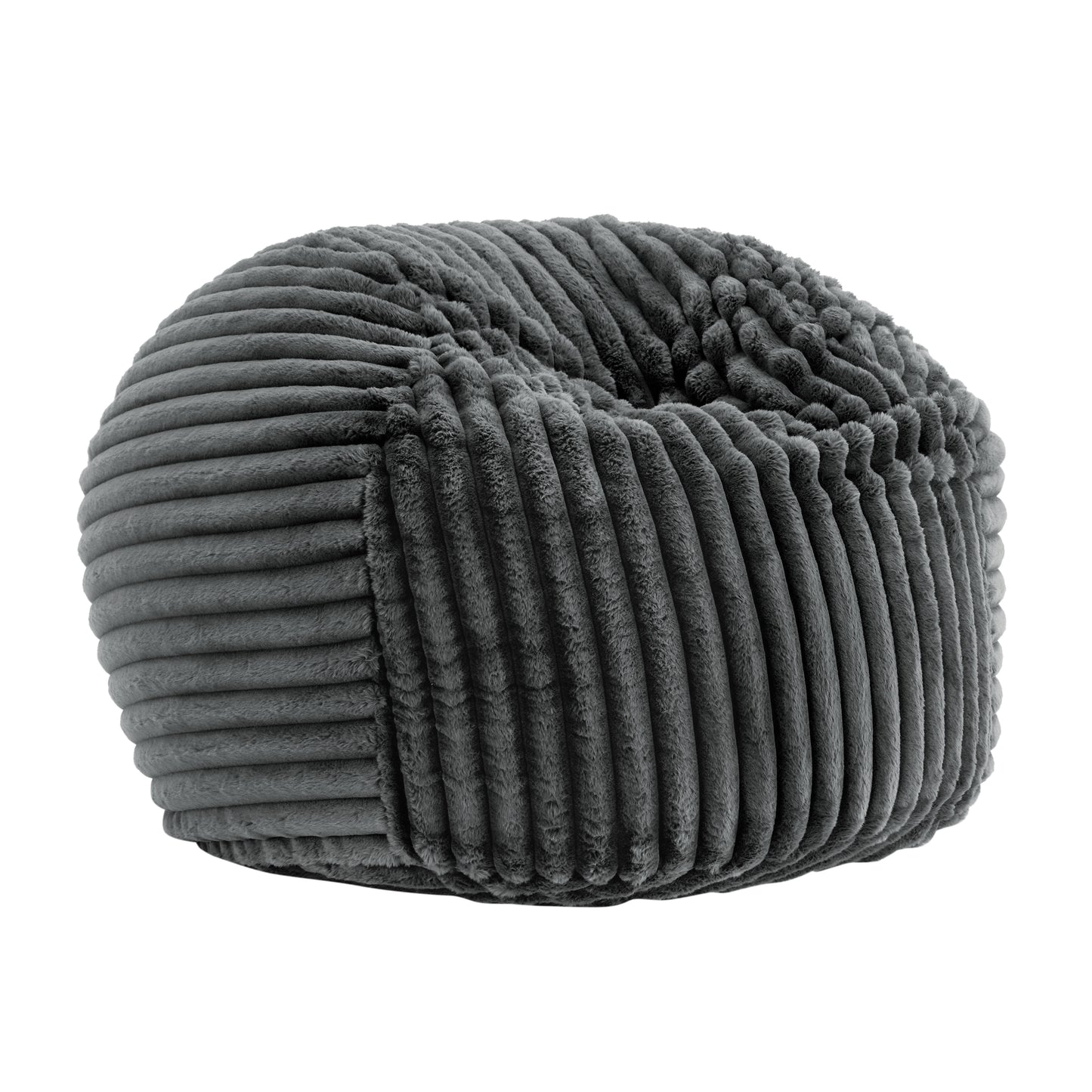 Sky Luxe - Minky Gunmetal Memory Foam Lounger - Gray