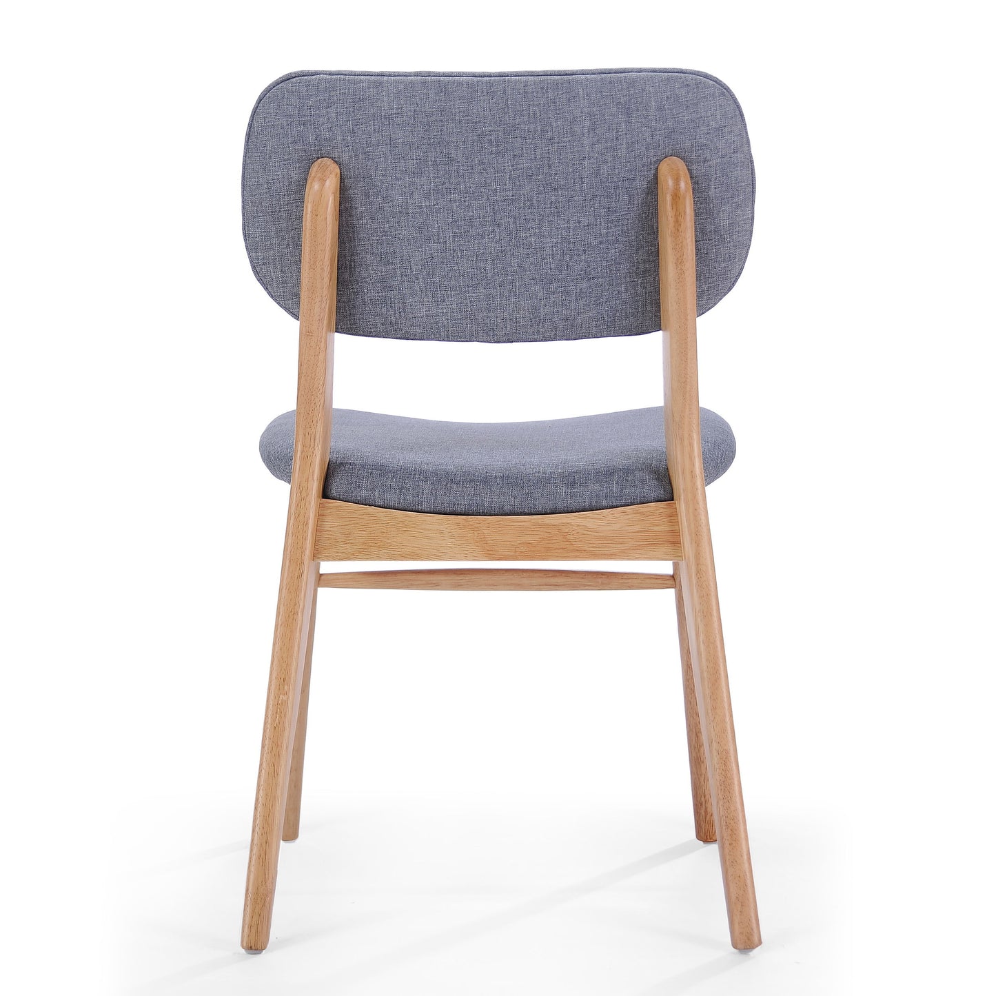 Voyager Upholstered Accent Chair With Splayed Legs And Wood Frame (Set of 2) - Gray