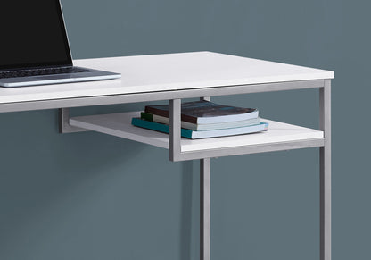 Computer Desk For Home Office, Laptop, Versatile Placement - White