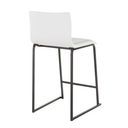 Mara - Contemporary Counter Stool (Set of 2) - Black / White