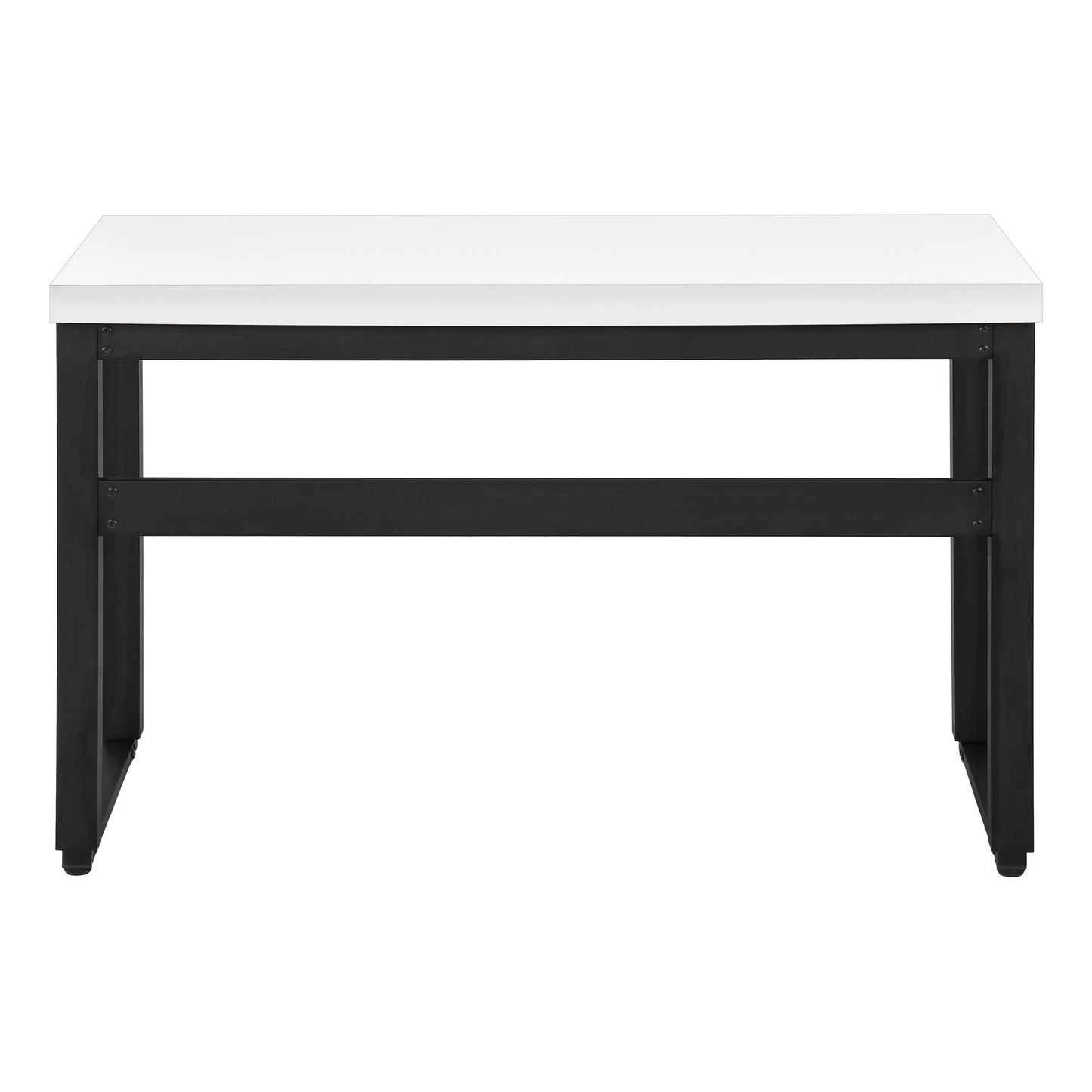 Computer Desk, Home Office, Standing, Adjustable, Laptop, Contemporary And Modern - White / Black
