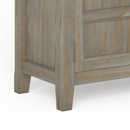 Burlington - Low Storage Cabinet - Distressed Gray