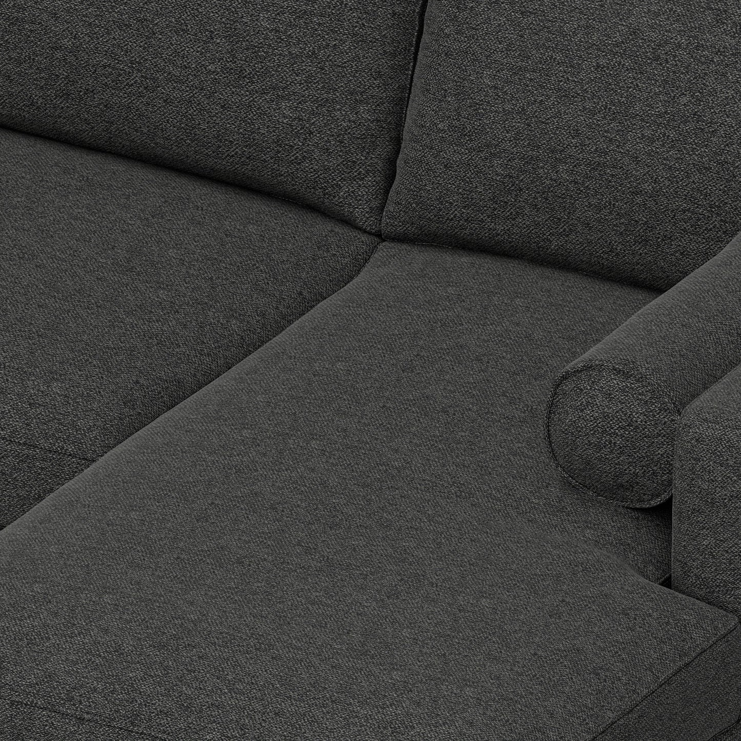 Morrison - Right Sectional Sofa - Charcoal Gray