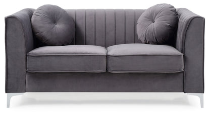 Delray - Loveseat - Gray