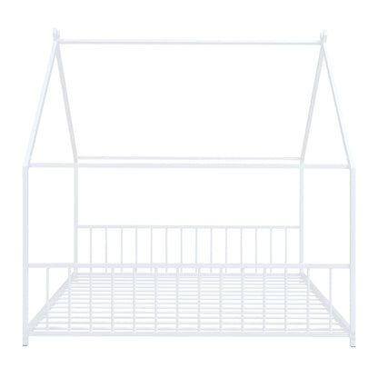 Full Size House Bed - White