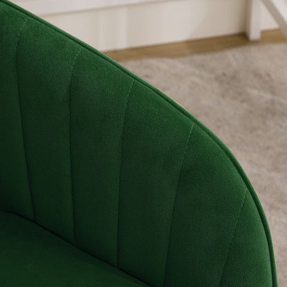 Adjustable Office Chair, Ergonomic Swivel Chair, Backrest Seat, Comfortable For Long Sitting - Green