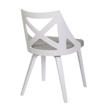 Charlotte - Farmhouse Chair (Set of 2) - White / Light Gray