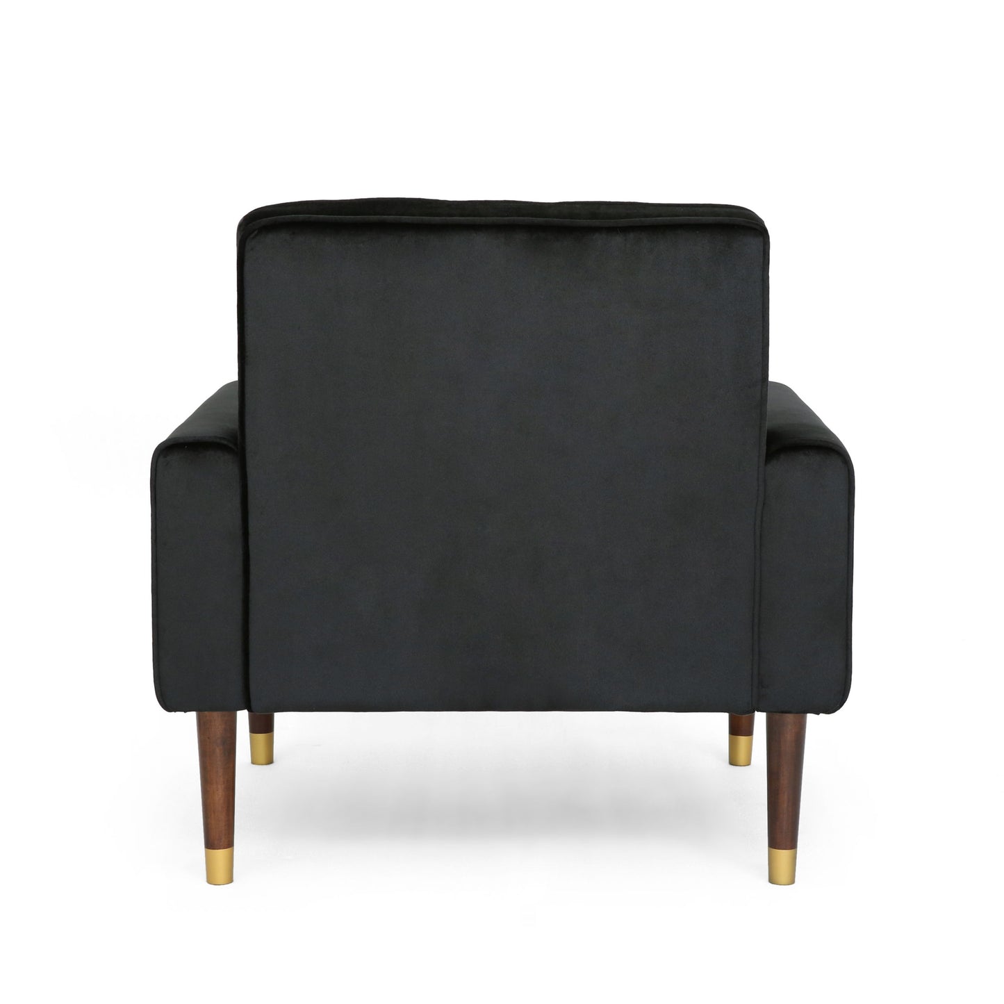 Comfy Arm Chair With Tufted Back, Modern For Living Room, Bedroom And Study - Black