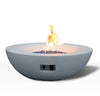 Outdoor Concrete Propane Gas Fire Pit Bowl - Antique White