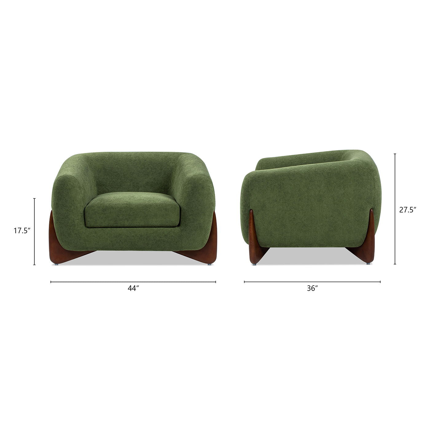 Alpine - Sherpa Arm Chair - Moss Green