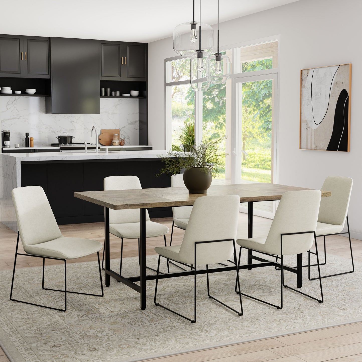 Campbell - Dining Table - Gray