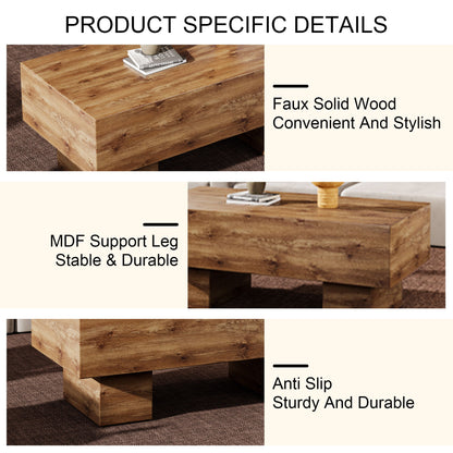 Rectangular Coffee Table - Wood