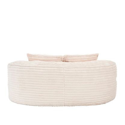 Bean Bag Sofa Lazy Sofa Comfort Lounger High Back Chair For Adults And Kids, Indoor & Outdoor - Beige