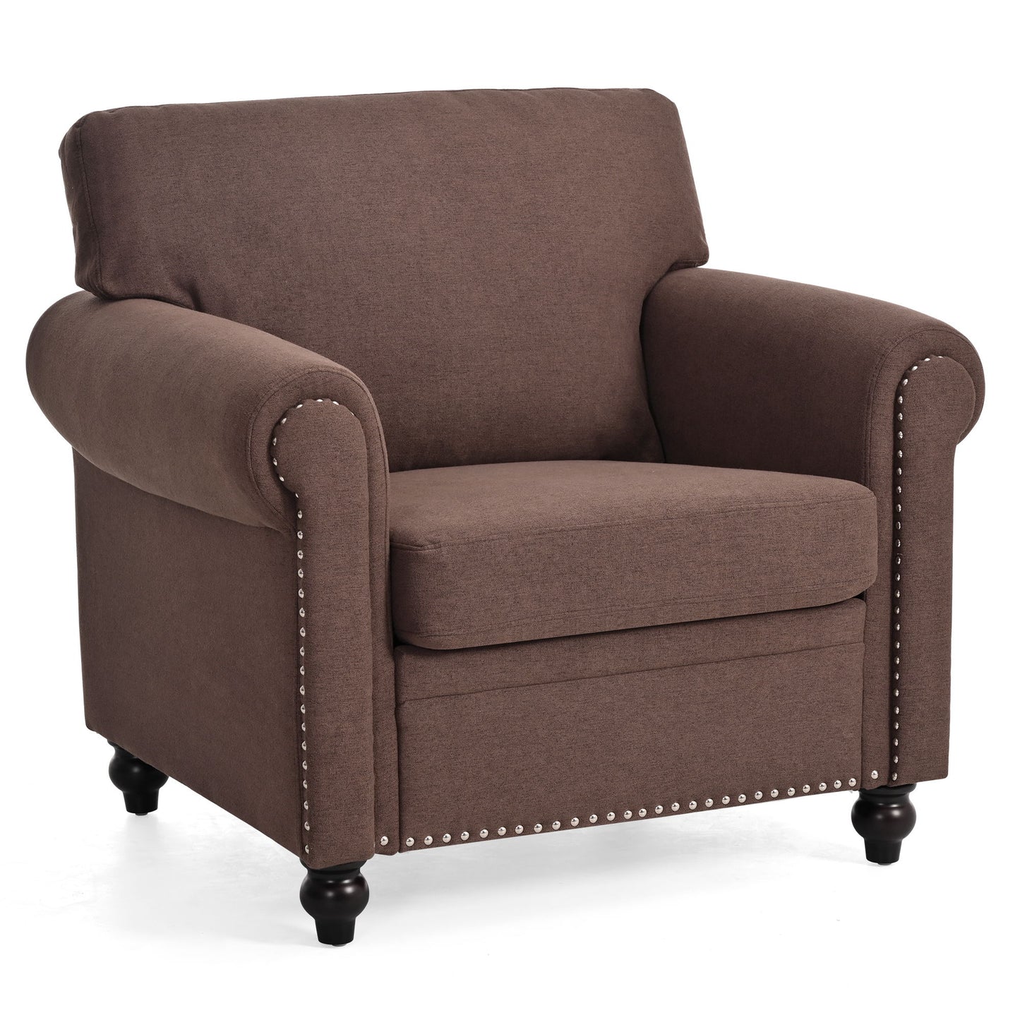 37.4" 1 Seater Sofa - Brown