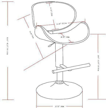 Marana - Bentwood Adjustable Swivel Bar Stool - Light Gray